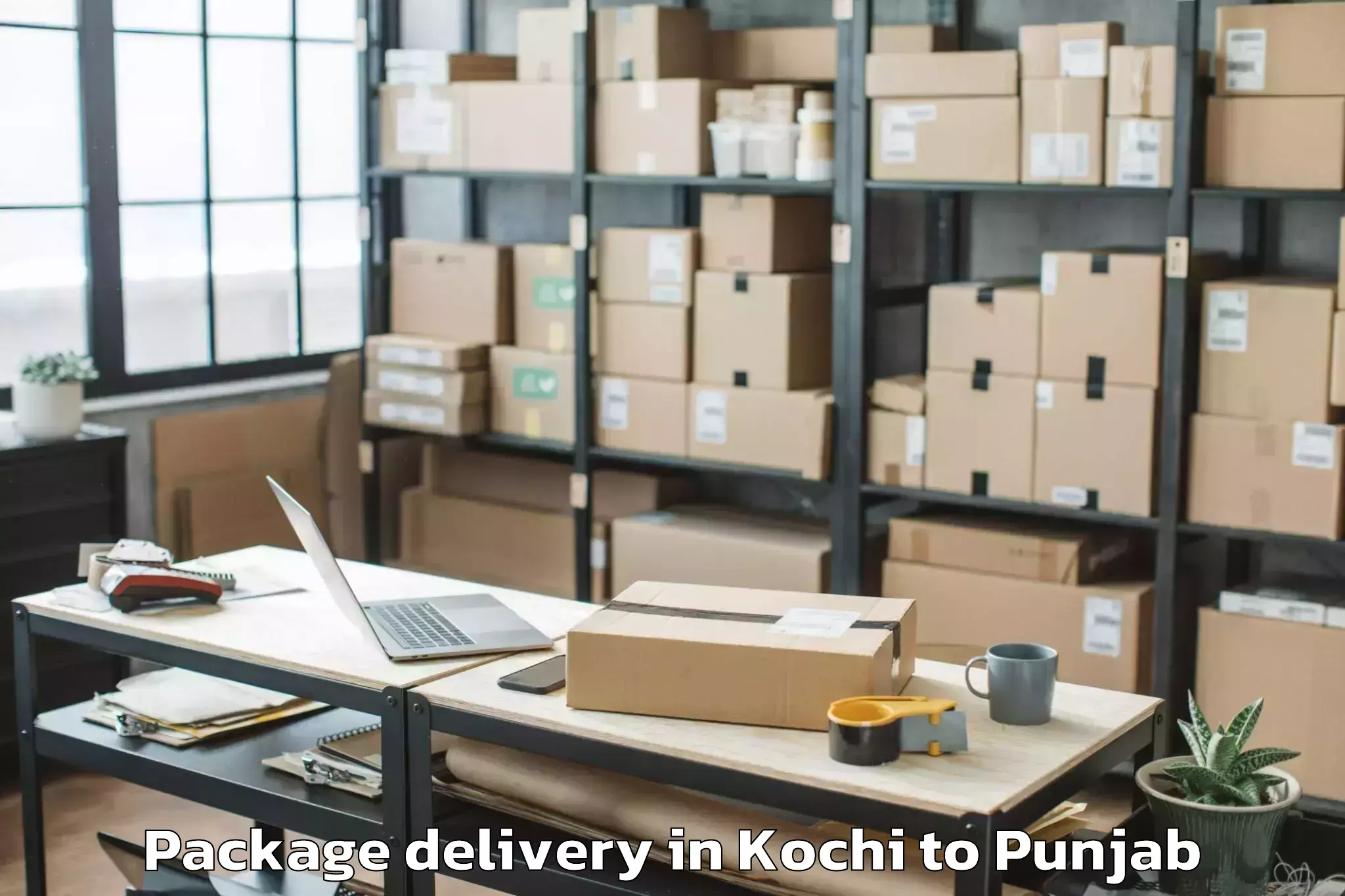 Easy Kochi to Mukerian Package Delivery Booking